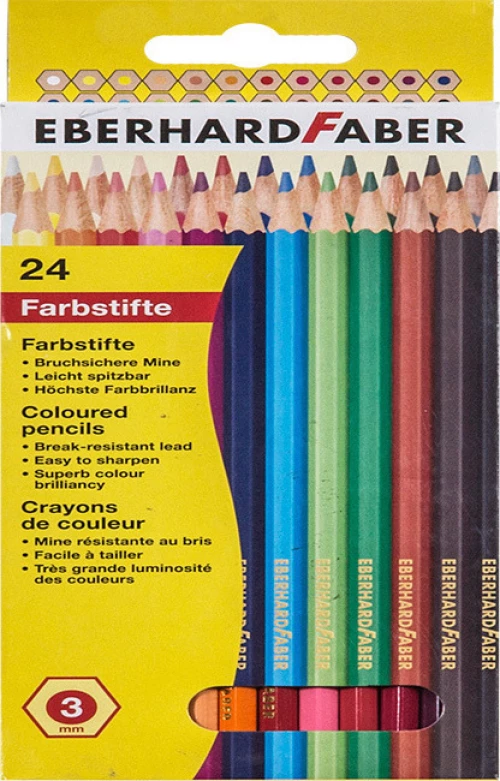 Eberhard Faber Ξυλομπογιές 3mm 24τμχ