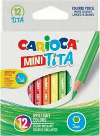 Carioca Mini Tita Ξυλομπογιές 7εκ 12τμχ