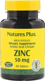 Nature's Plus Zinc 50mg 90 ταμπλέτες