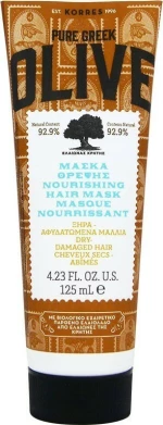 Korres Pure Greek Olive Μάσκα Θρέψης Ξηρά Μαλλιά 125ml