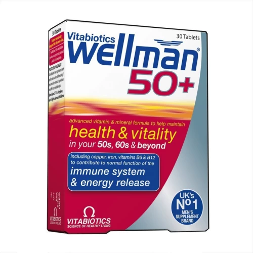 Vitabiotics Wellman 50+ 30 ταμπλέτες