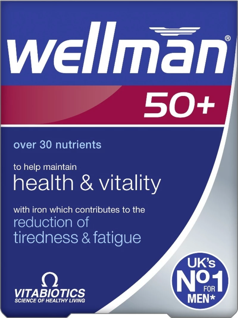 Vitabiotics Wellman 50+ 30 ταμπλέτες