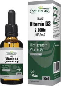 Natures Aid Vitamin D3 2500iu 50ml
