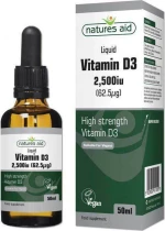 Natures Aid Vitamin D3 2500iu 50ml
