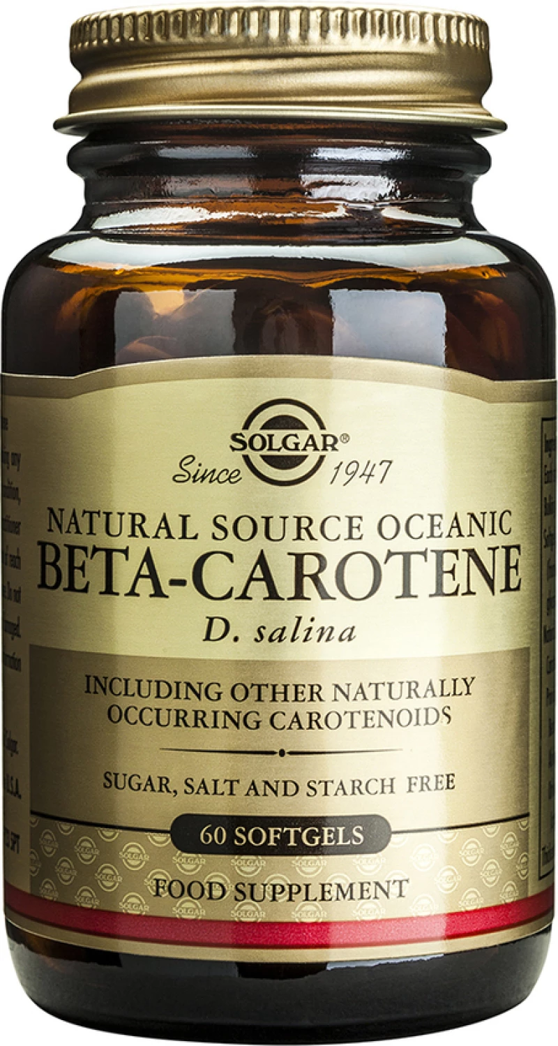 Solgar Beta-Carotene 7mg 60 μαλακές κάψουλες