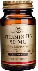Solgar Vitamin B6 50mg 100 ταμπλέτες