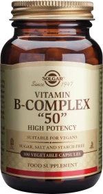 Solgar B-Complex "50" 100 φυτικές κάψουλες