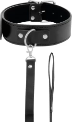 Darkness Collar With Leash Black