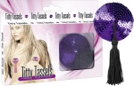 Κόσμημα στήθους "Titty Tassels" μοβ