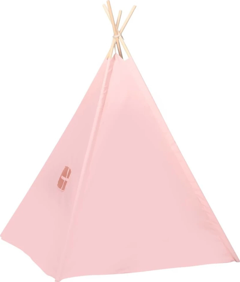vidaXL Σκηνή Teepee Peach Skin με Σάκο Ροζ