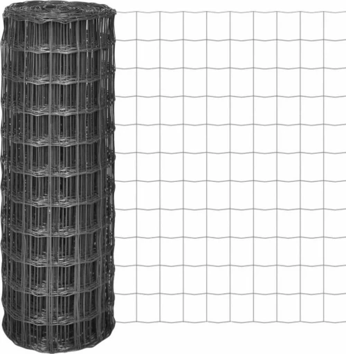 vidaXL Συρματόπλεγμα Γκρι Ατσάλινο 10x1,5m 142522