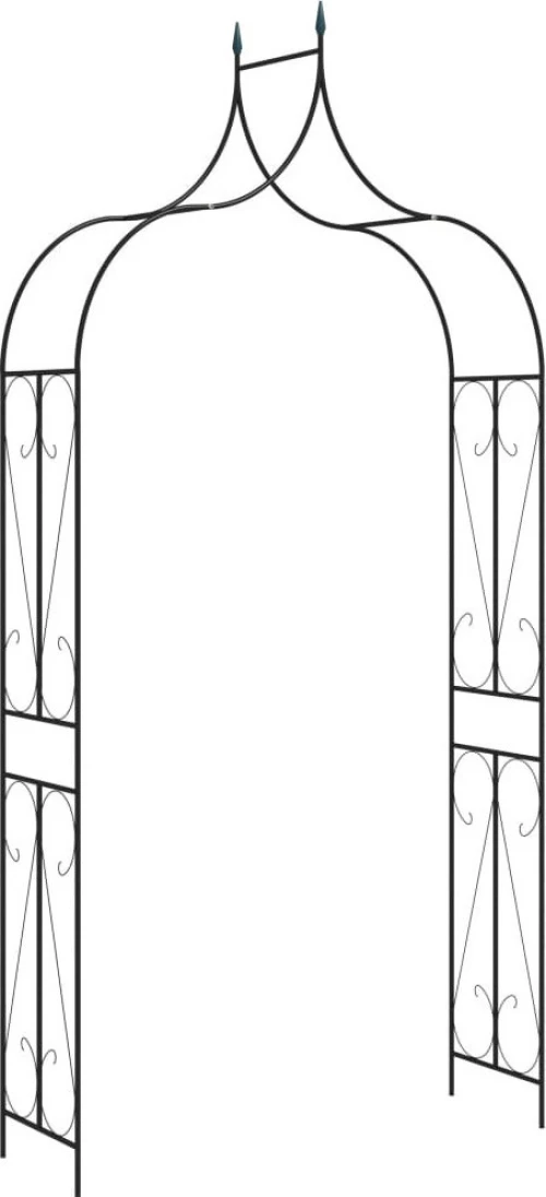 Αψίδα Σιδερένια Μαύρη 120x38x258cm 47094