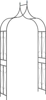 Αψίδα Σιδερένια Μαύρη 120x38x258cm 47094