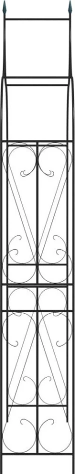 Αψίδα Σιδερένια Μαύρη 120x38x258cm 47094
