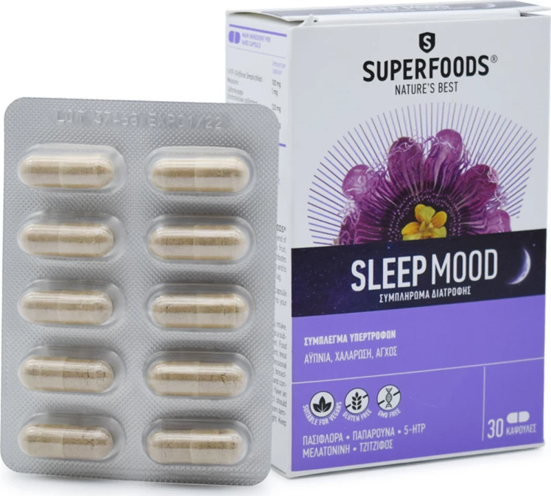 Superfoods Sleep Mood 30 κάψουλες