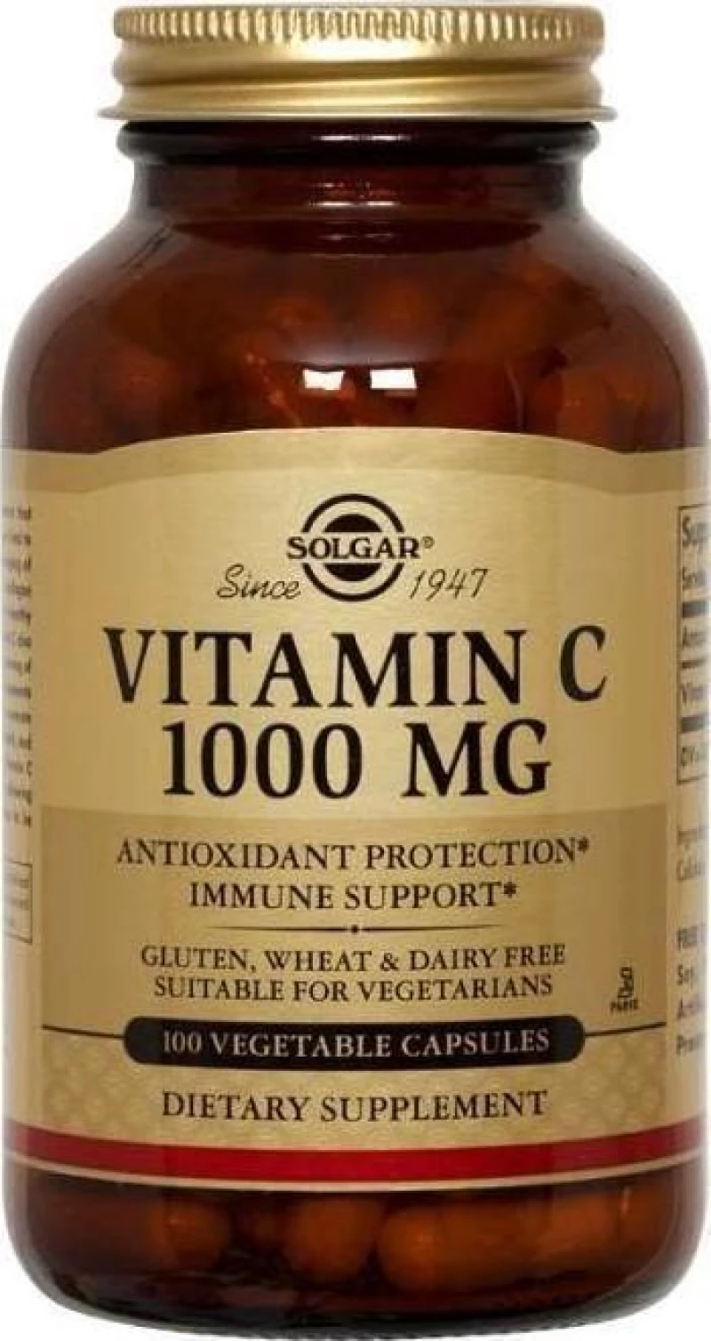 Solgar Vitamin C 1000mg 100 φυτικές κάψουλες