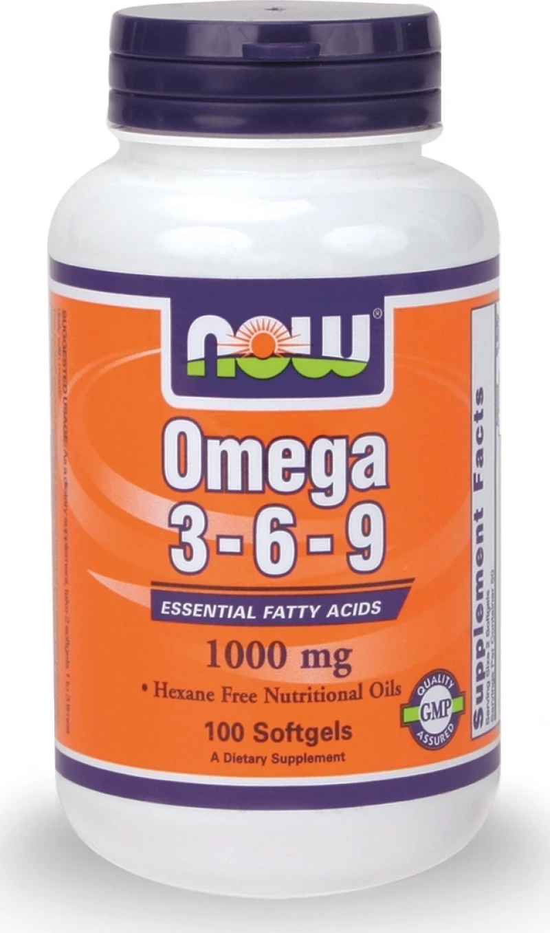 Now Foods Omega 3 6 9 Essential Fatty Acids 100 μαλακές κάψουλες