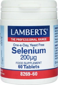 Lamberts Selenium 200μg 60 ταμπλέτες