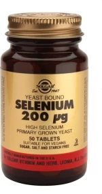Solgar Selenium 200μg 50 ταμπλέτες