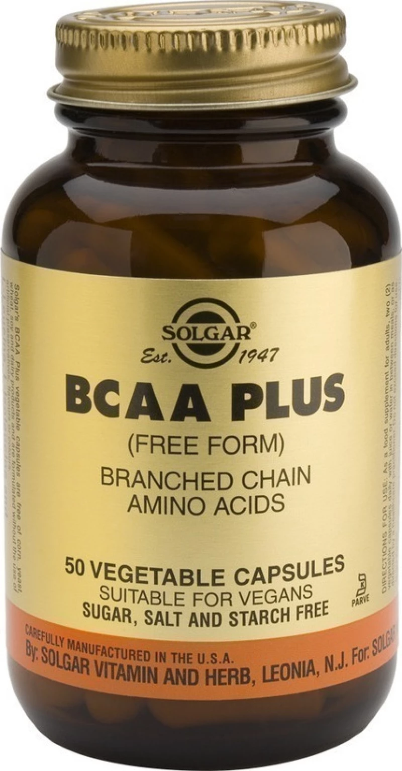 Solgar BCAA Plus 50 φυτικές κάψουλες