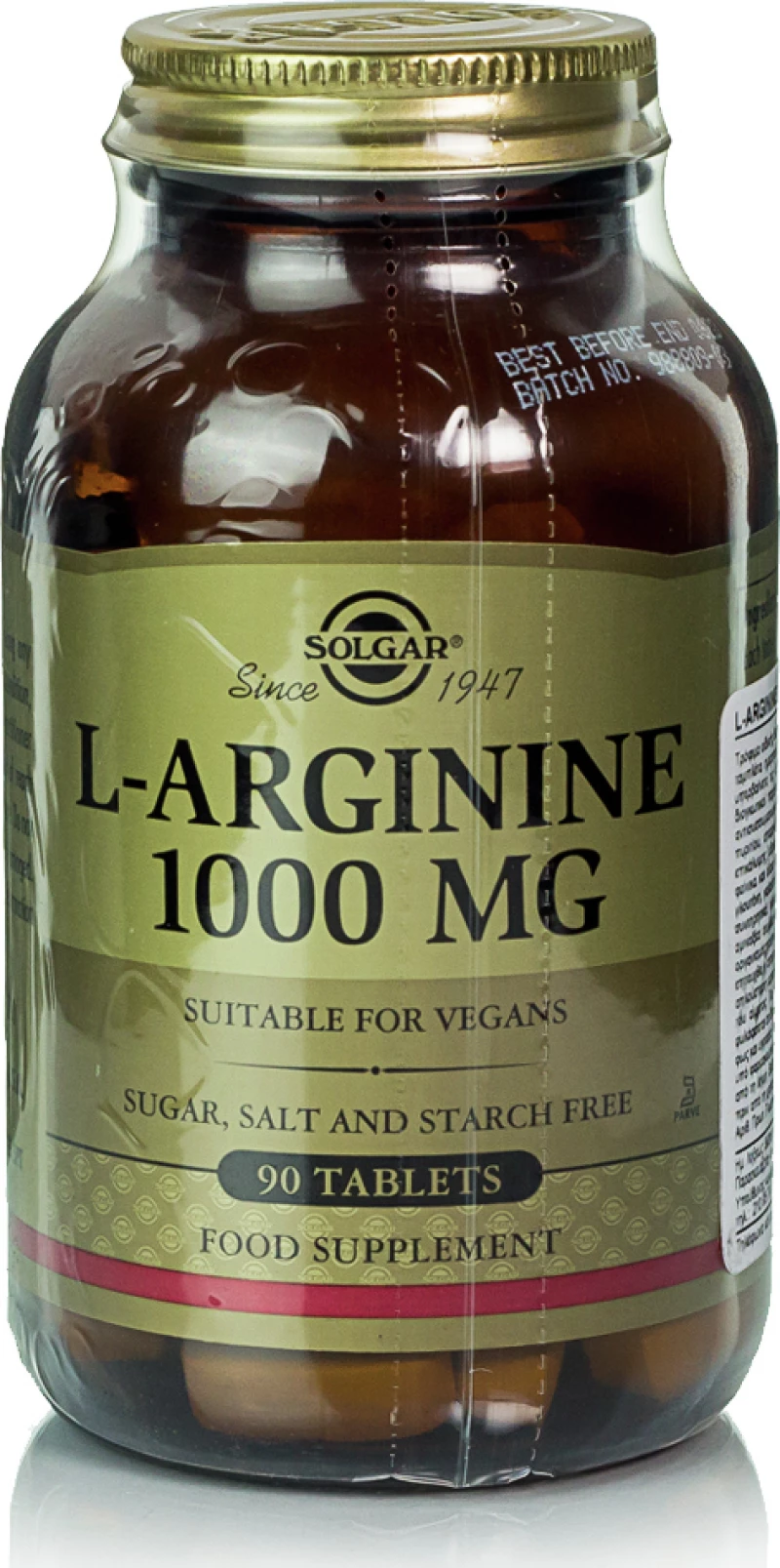 Solgar L-Arginine 1000mg 90 ταμπλέτες