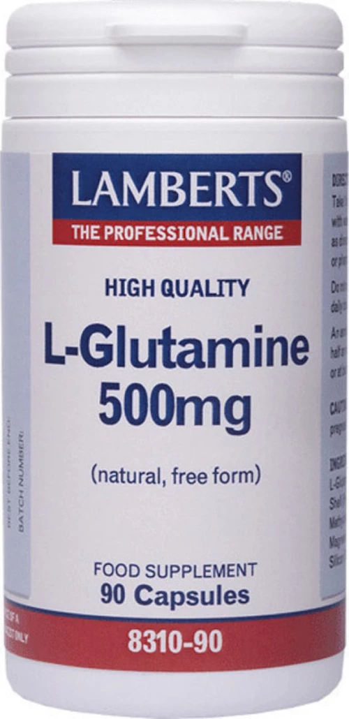 Lamberts L-Glutamine 500mg 90 κάψουλες