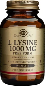 Solgar L-Lysine 1000mg 50 ταμπλέτες