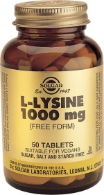 Solgar L-Lysine 1000mg 50 ταμπλέτες