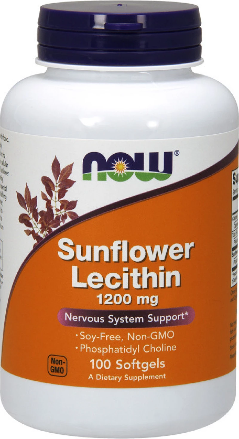 Now Foods Sunflower Lecithin 1200mg 100 μαλακές κάψουλες