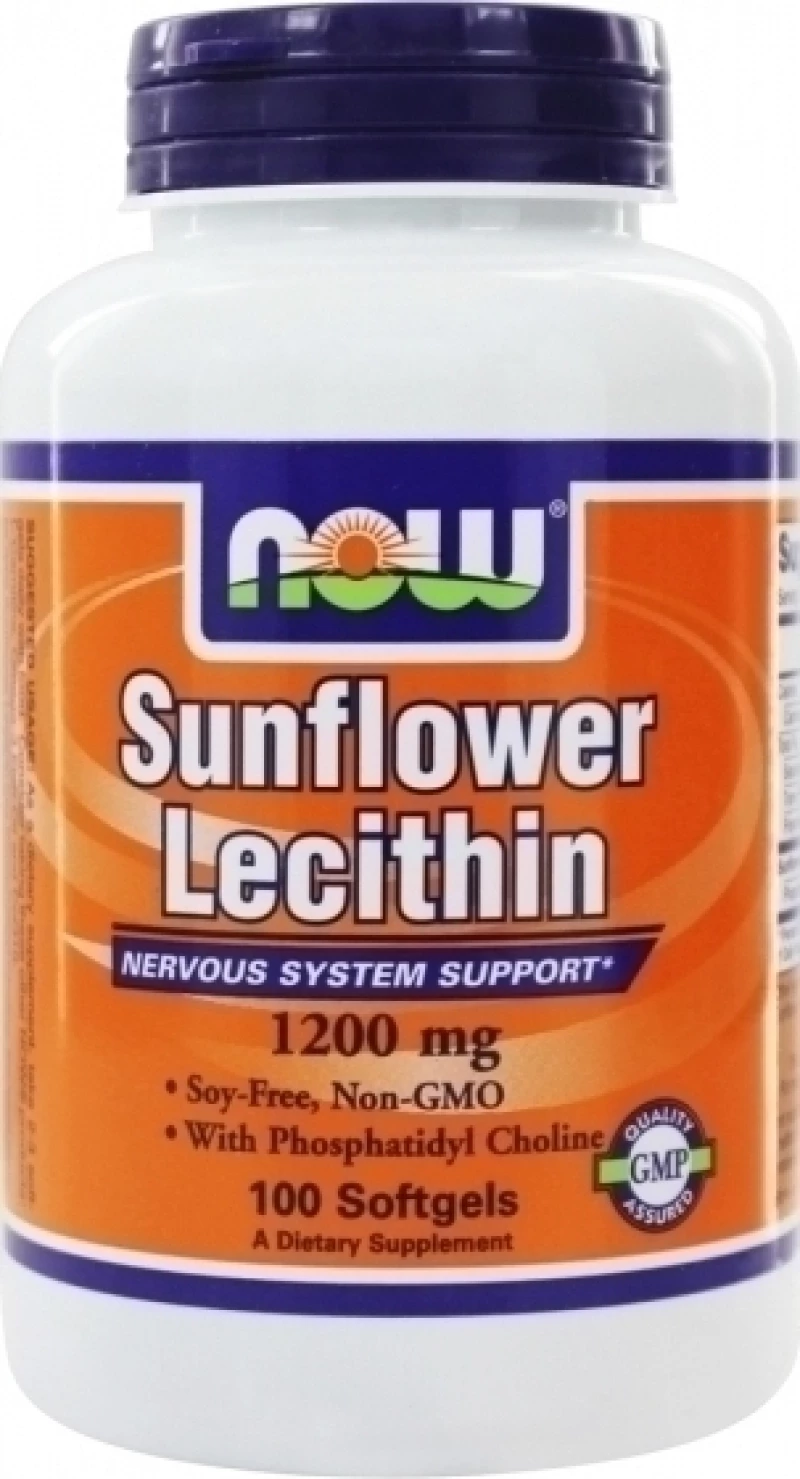 Now Foods Sunflower Lecithin 1200mg 100 μαλακές κάψουλες