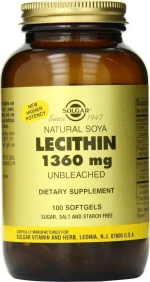 Solgar Lecithin 1360mg 100 μαλακές κάψουλες
