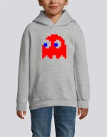Pac man ghost kid hoodie - WHITE
