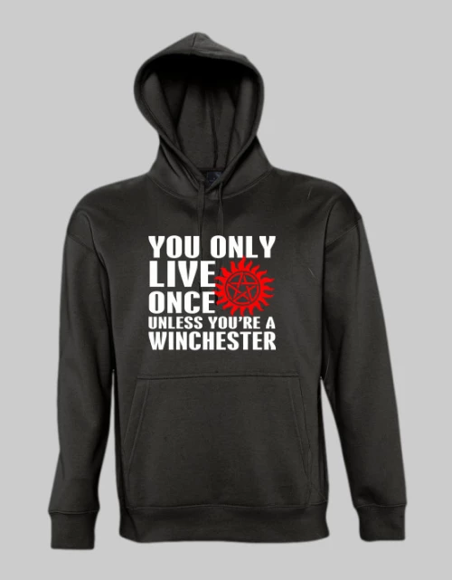 Yolo Winchester hoodie - BLACK