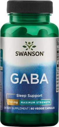 Swanson GABA 750mg 60 φυτικές κάψουλες