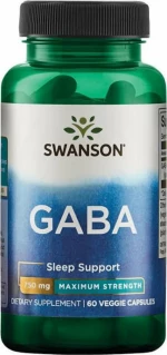 Swanson GABA 750mg 60 φυτικές κάψουλες