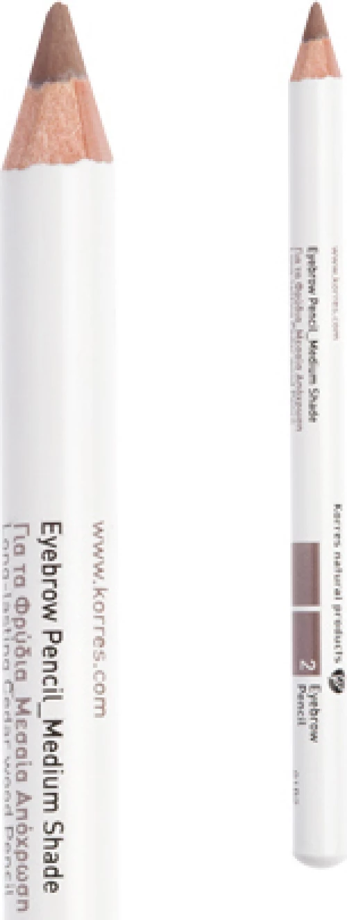 Korres Eyebrow Pencil 1.29ml 02 Μεσαία Απόχρωση Μολύβι Φρυδιών από Ξύλο Κέδρου