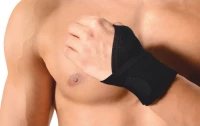 Anatomic Line 5071 Ελαστικό Περικάρπιο με Αντίχειρα & Δέσιμο σε Μαύρο Χρώμα