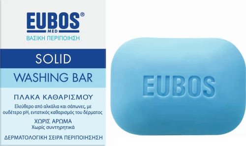 Eubos Blue Solid Washing Bar 125gr