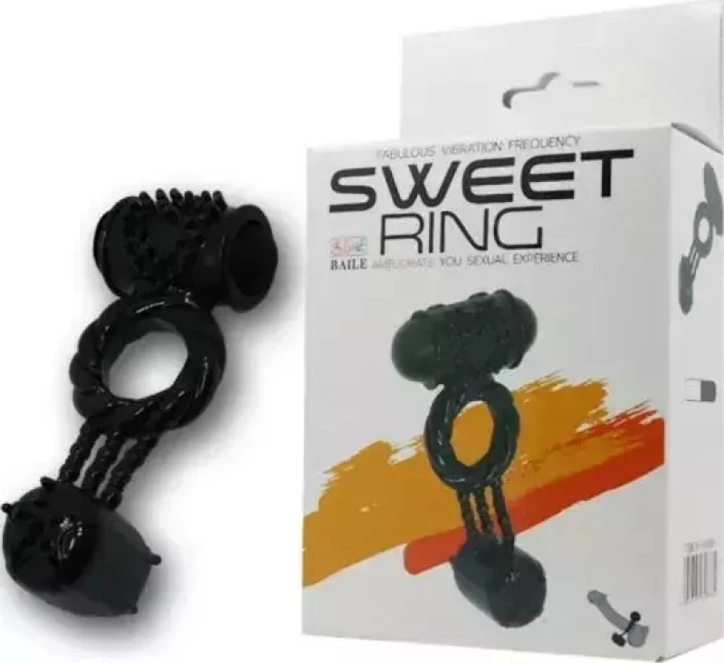 Baile Sweet Ring Double Stimulation Black