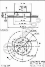 Brembo 09 5023 10 Δισκοι Φρενων Honda