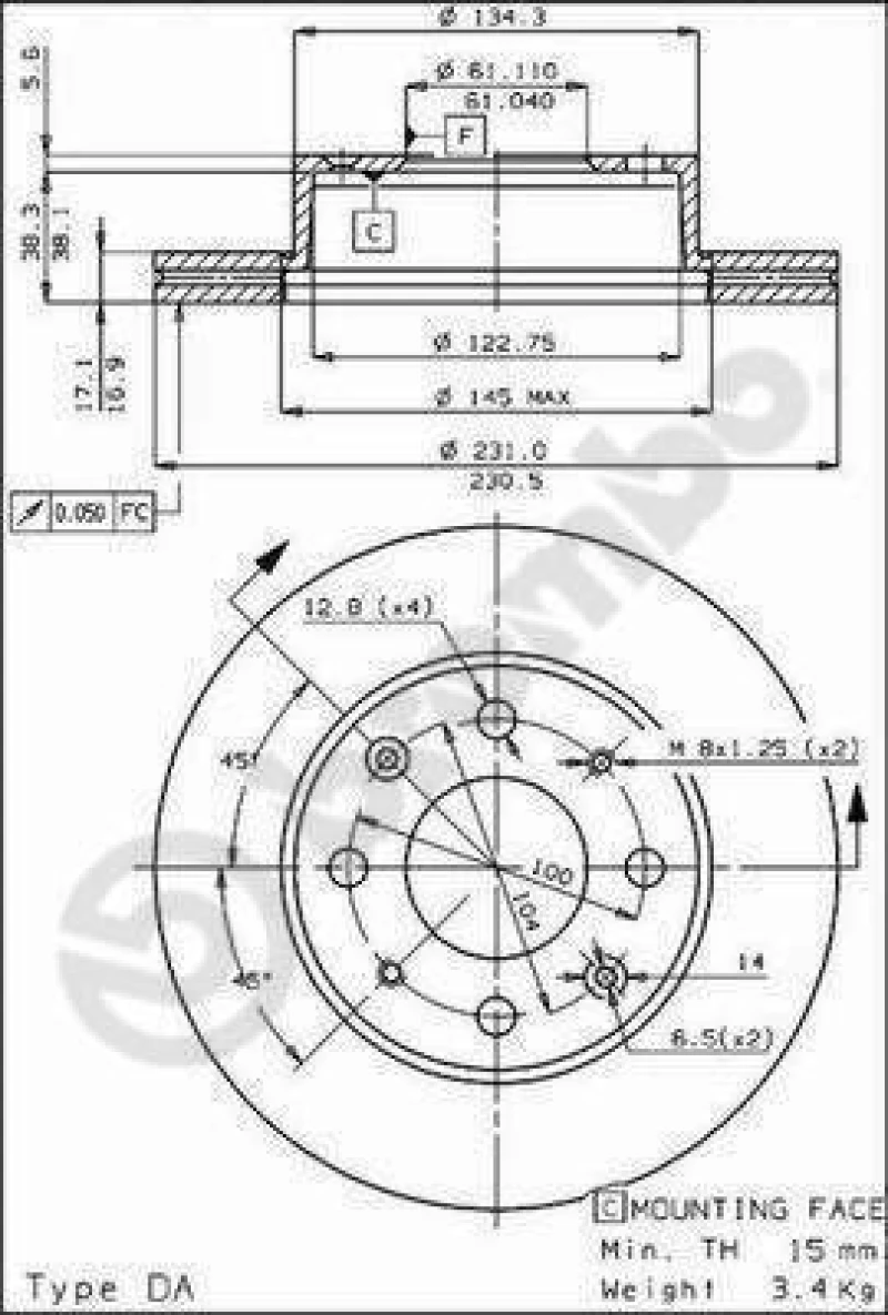 Brembo Σετ Δισκόπλακες