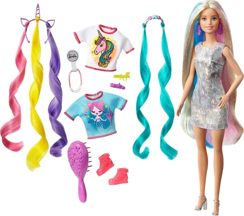 Mattel Barbie Fantasy Hair Φανταστικά Μαλλιά Ξανθιά Κούκλα GHN04