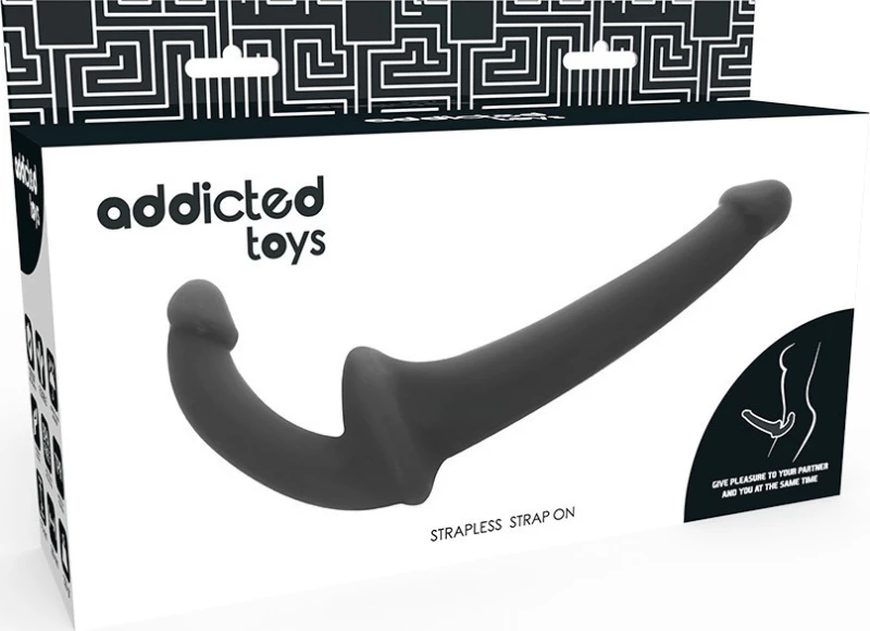 ADDICTED TOYS STRAPLESS STRAPON BLACK 26cm