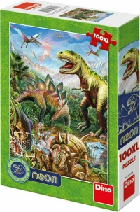 Ο Κόσμος Των Δεινοσαύρων Neon 100pcs Dino