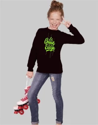 BILLIE EILISH KIDS SWEATSHIRT NEW - BLACK