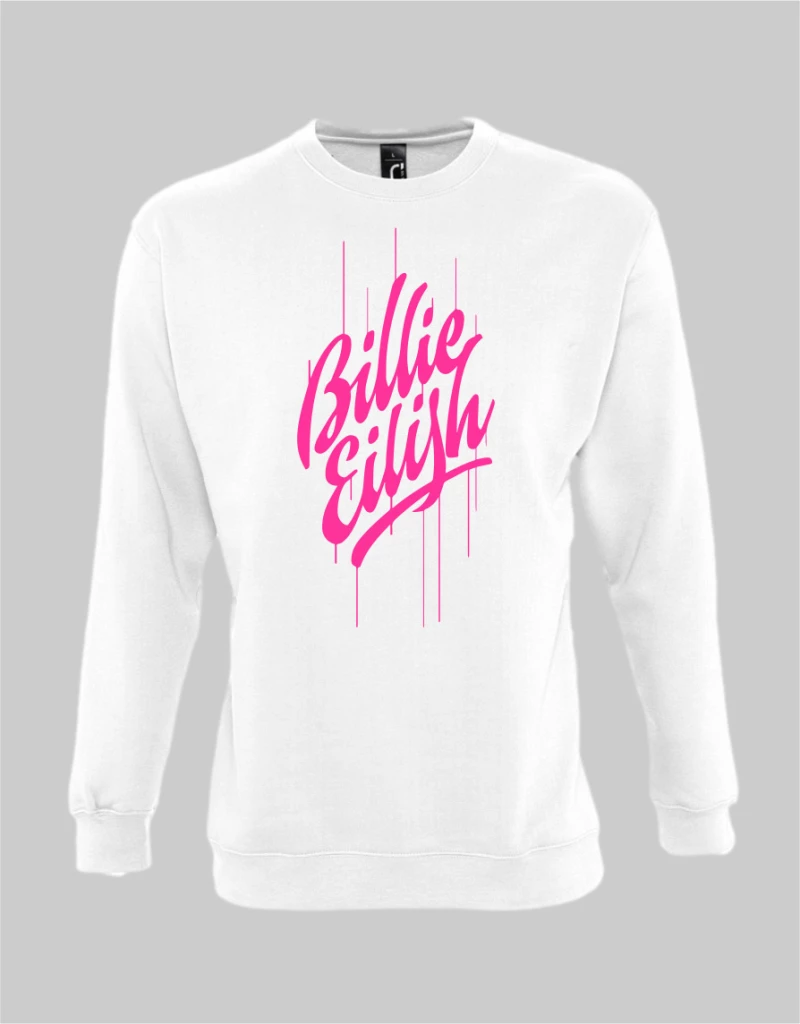 BILLIE EILISH KIDS SWEATSHIRT NEW - WHITE