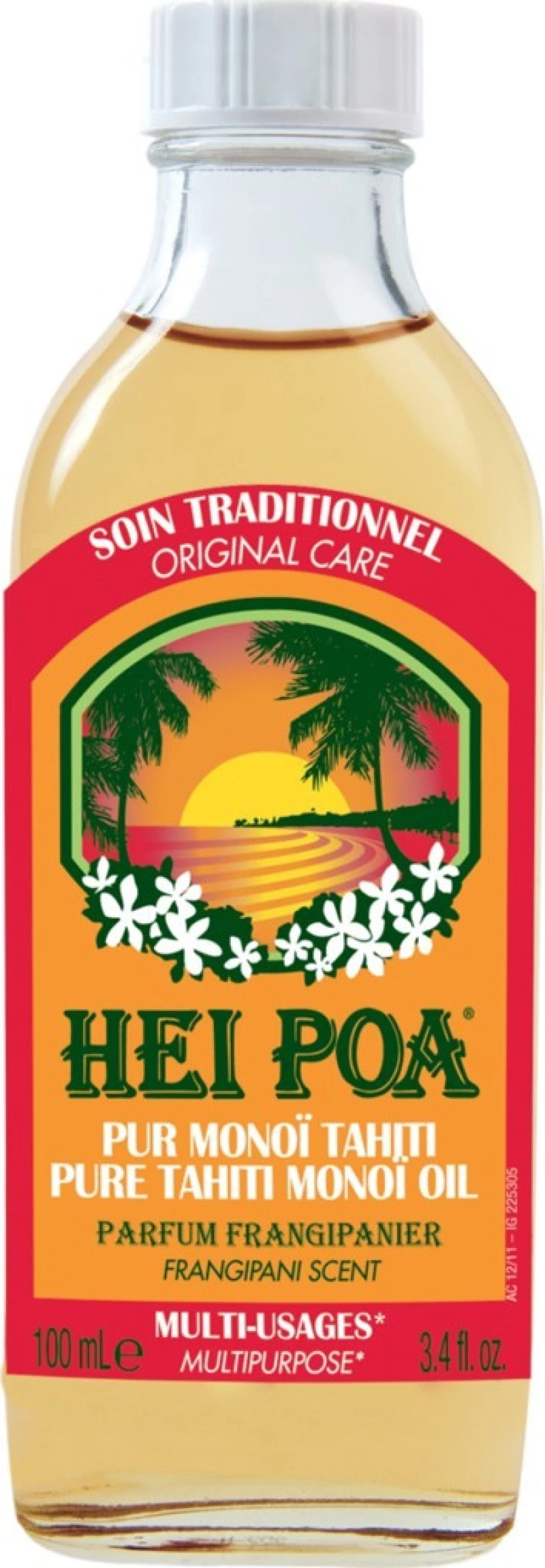 Hei Poa Pure Tahiti Monoi Oil Frangipani 100ml