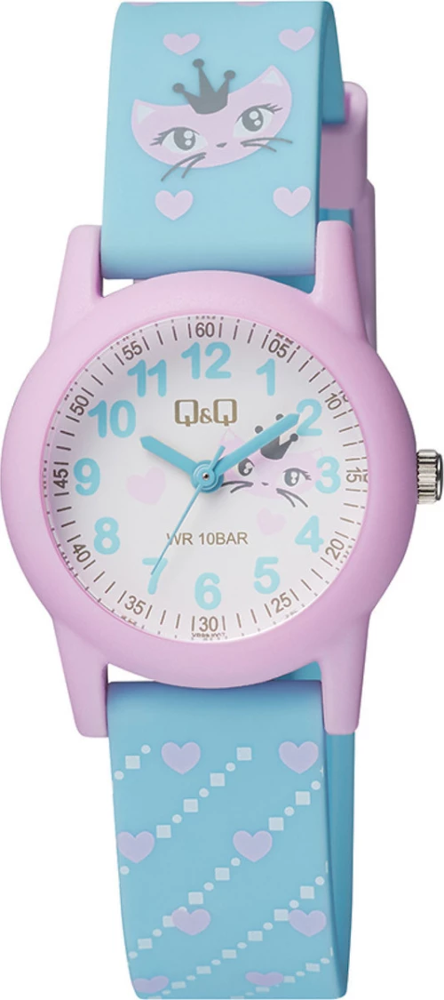 Q&Q Vr99J007Y Kids Light Blue Rubber Strap