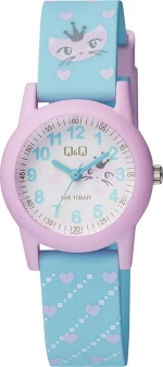 Q&Q Vr99J007Y Kids Light Blue Rubber Strap