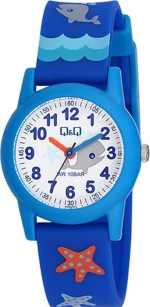 Q&Q Vr99J009Y Kids Blue Rubber Strap